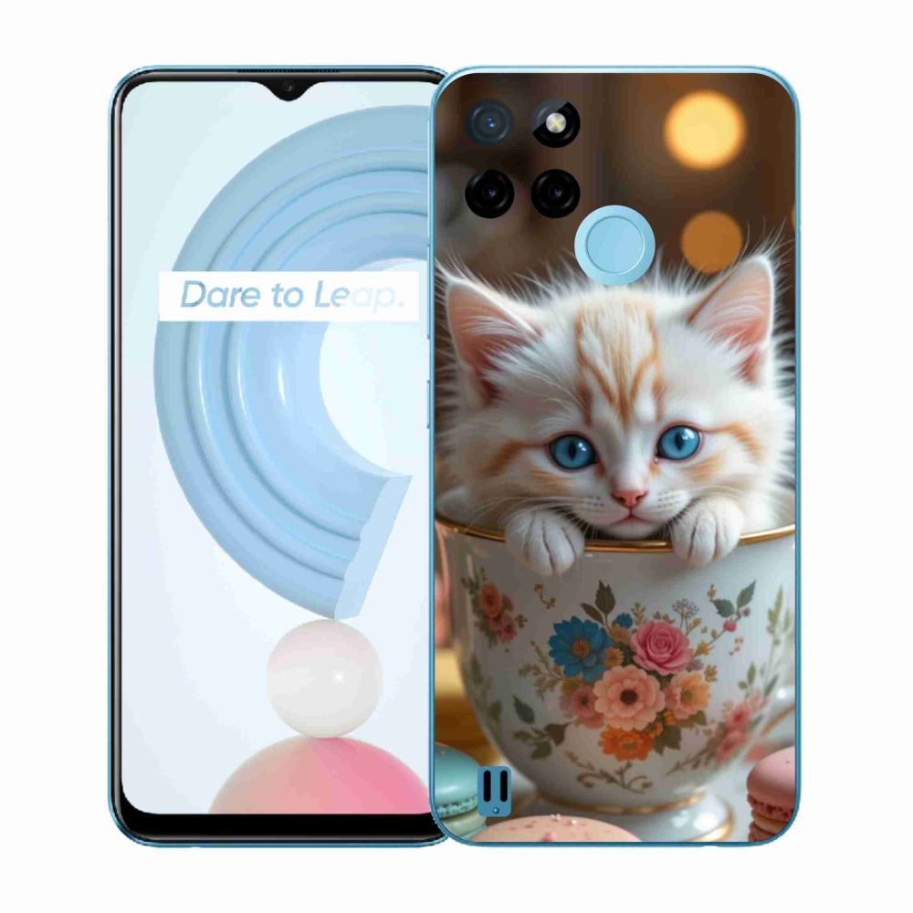 Gélový kryt mmCase na Realme C21Y/C25Y - roztomilé mačiatko 6
