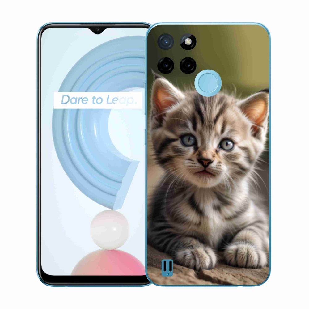 Gélový kryt mmCase na Realme C21Y/C25Y - roztomilé mačiatko 9