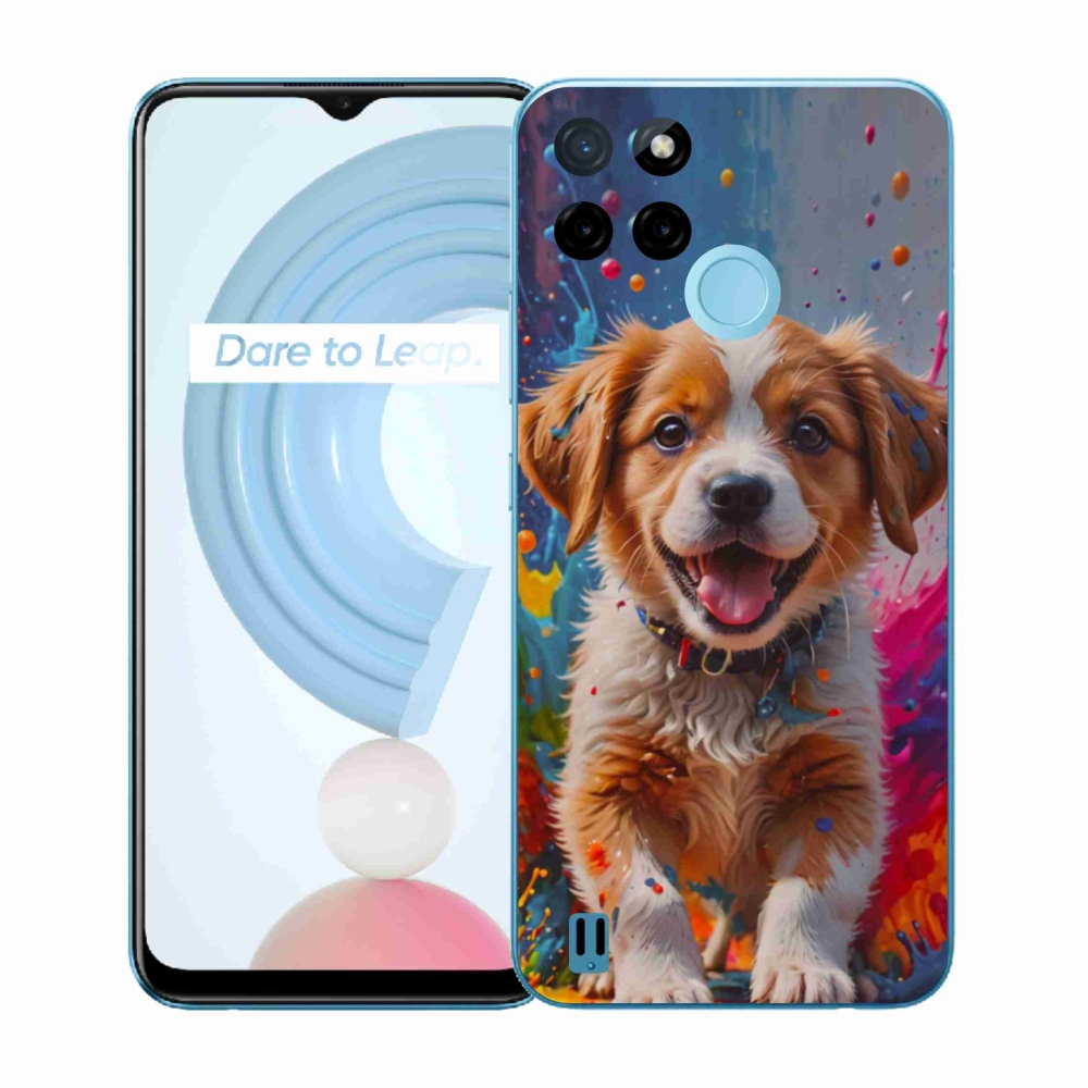 Gélový kryt mmCase na Realme C21Y/C25Y - roztomilé šteňa 3