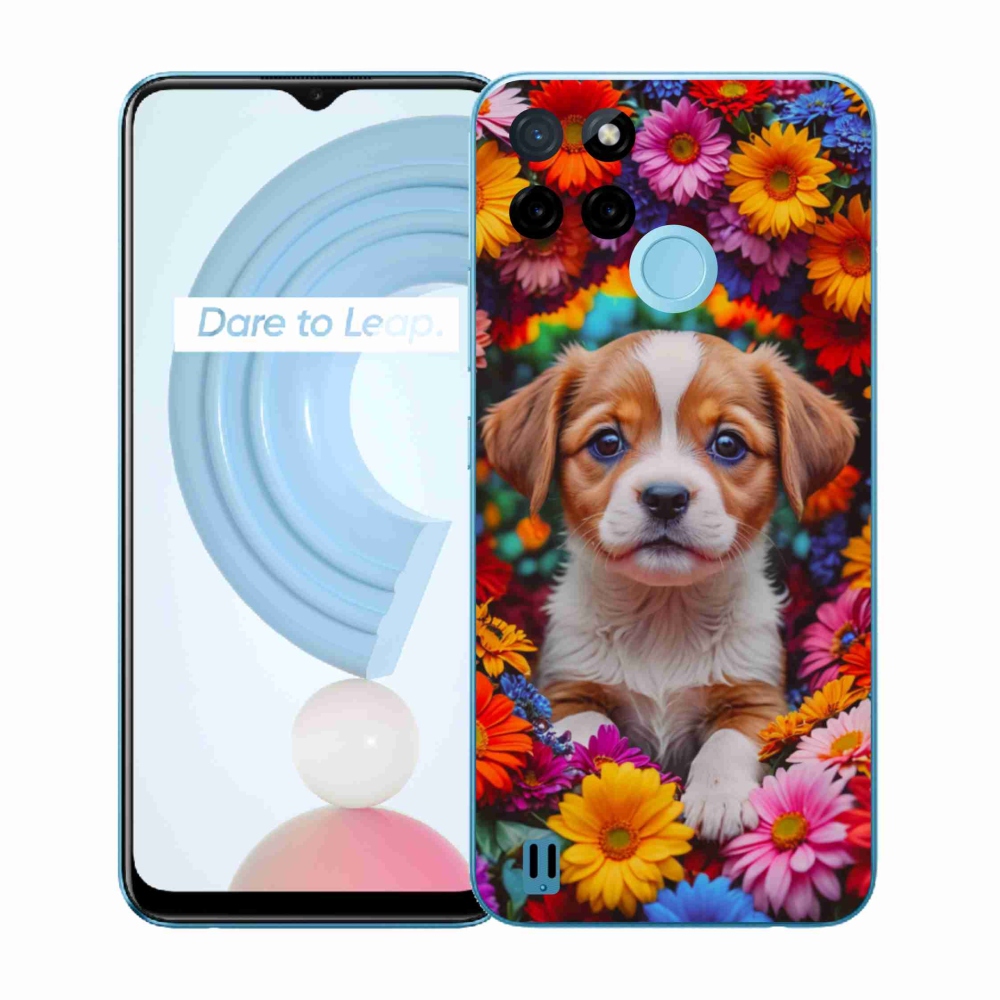 Gélový kryt mmCase na Realme C21Y/C25Y - roztomilé šteňa