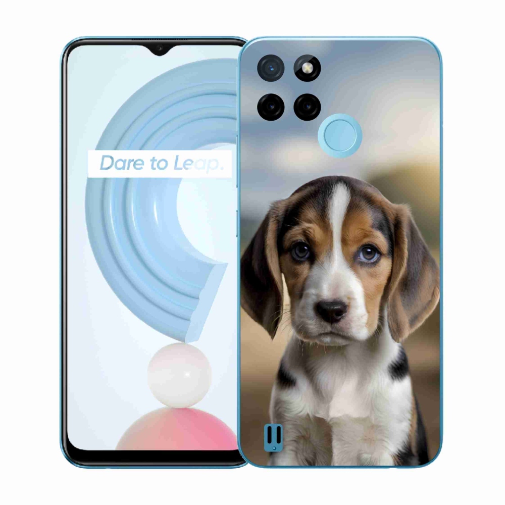 Gélový kryt mmCase na Realme C21Y/C25Y - roztomilý bígl