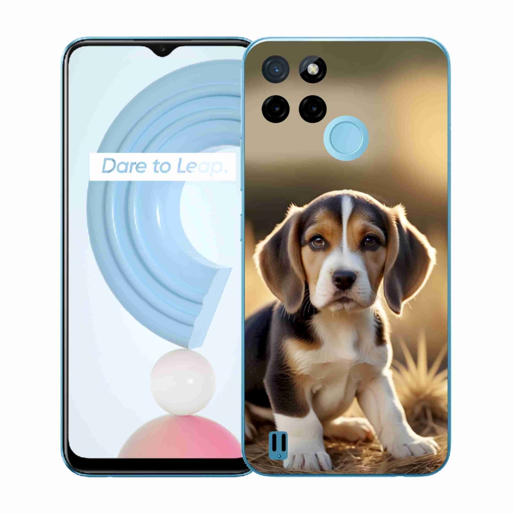 Gélový kryt mmCase na Realme C21Y/C25Y - roztomilý bígl