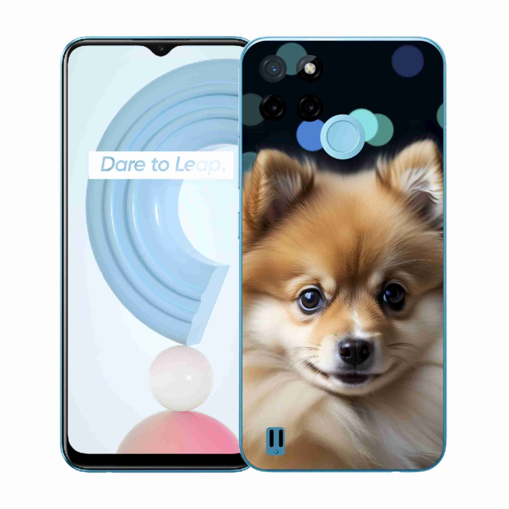 Gélový kryt mmCase na Realme C21Y/C25Y - roztomilý pomeranian
