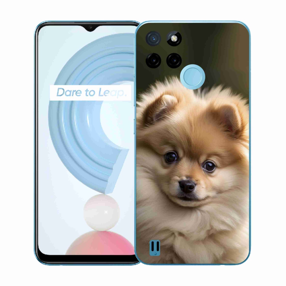 Gélový kryt mmCase na Realme C21Y/C25Y - roztomilý pomeranian 2