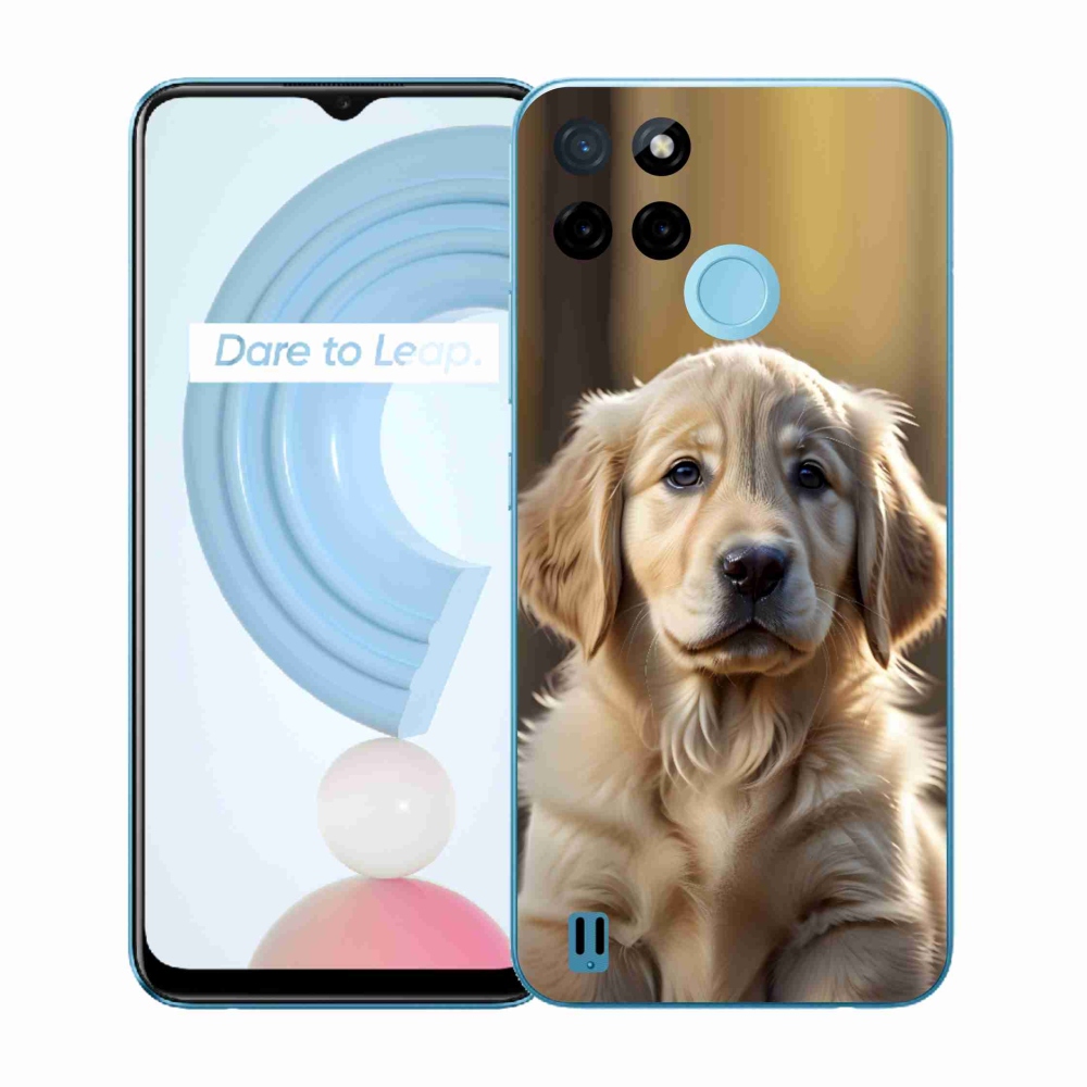 Gélový kryt mmCase na Realme C21Y/C25Y - roztomilý zlatý retriever