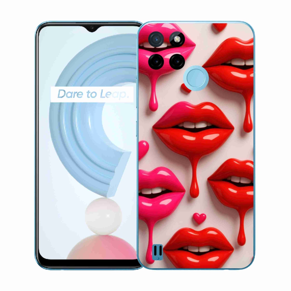 Gélový kryt mmCase na Realme C21Y/C25Y - pery 2