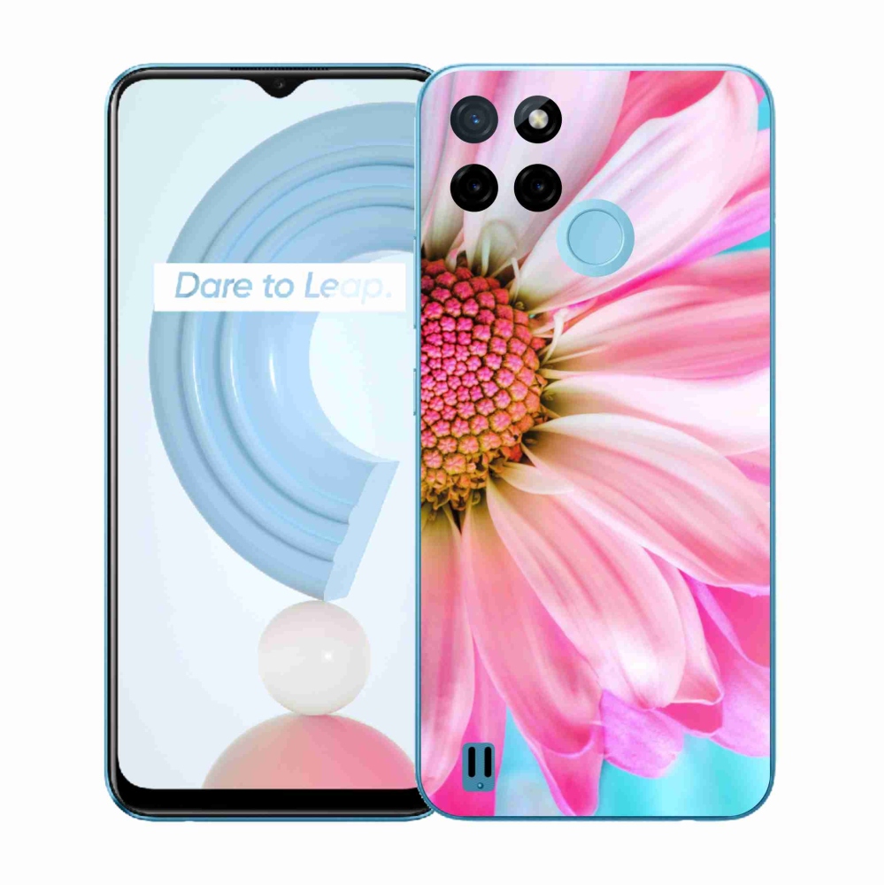 Gélový kryt mmCase na Realme C21Y/C25Y - ružová kvetina