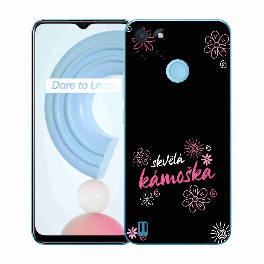 Gélový kryt mmCase na Realme C21Y/C25Y - skvelá kamoška čierne pozadie