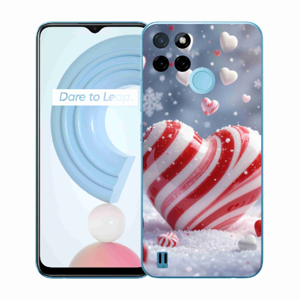 Gélový kryt mmCase na Realme C21Y/C25Y - sladké srdce