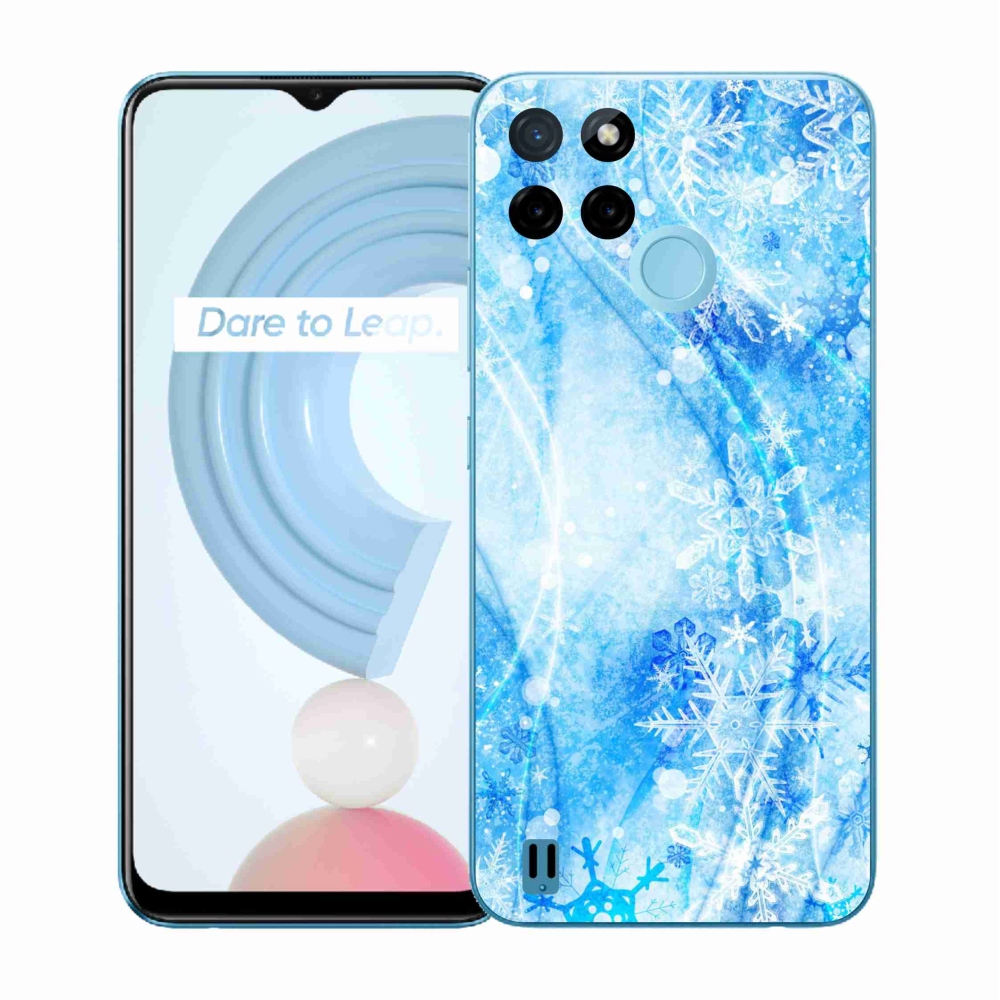 Gélový kryt mmCase na Realme C21Y/C25Y - snehové vločky