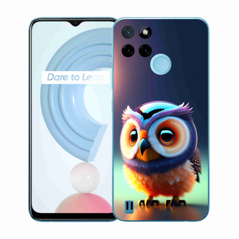 Gélový kryt mmCase na Realme C21Y/C25Y - sovička