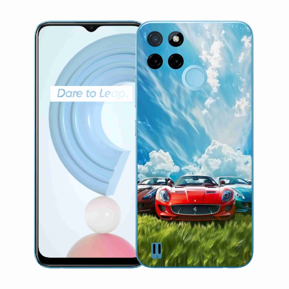 Gélový kryt mmCase na Realme C21Y/C25Y - športové vozidlá