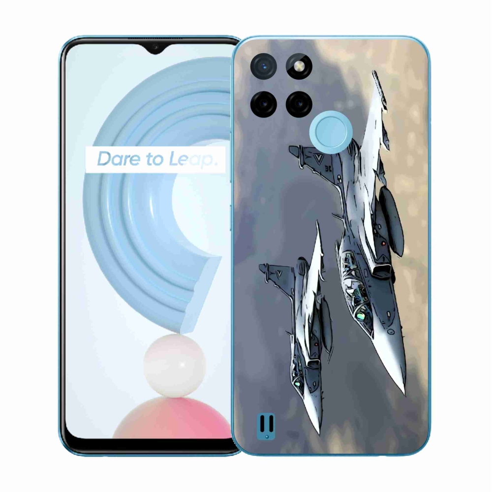 Gélový kryt mmCase na Realme C21Y/C25Y - stíhačky