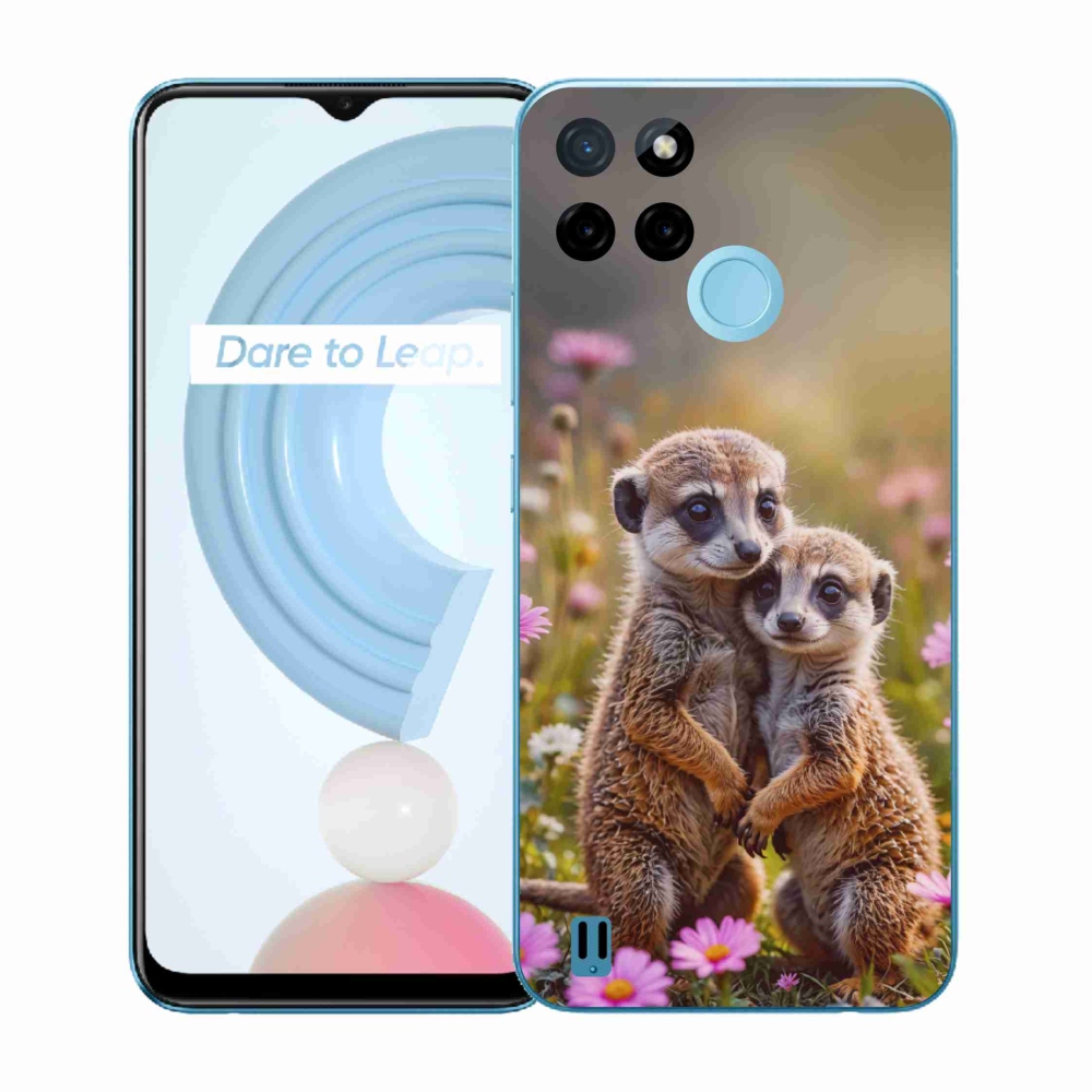 Gélový kryt mmCase na Realme C21Y/C25Y - surikatí duo
