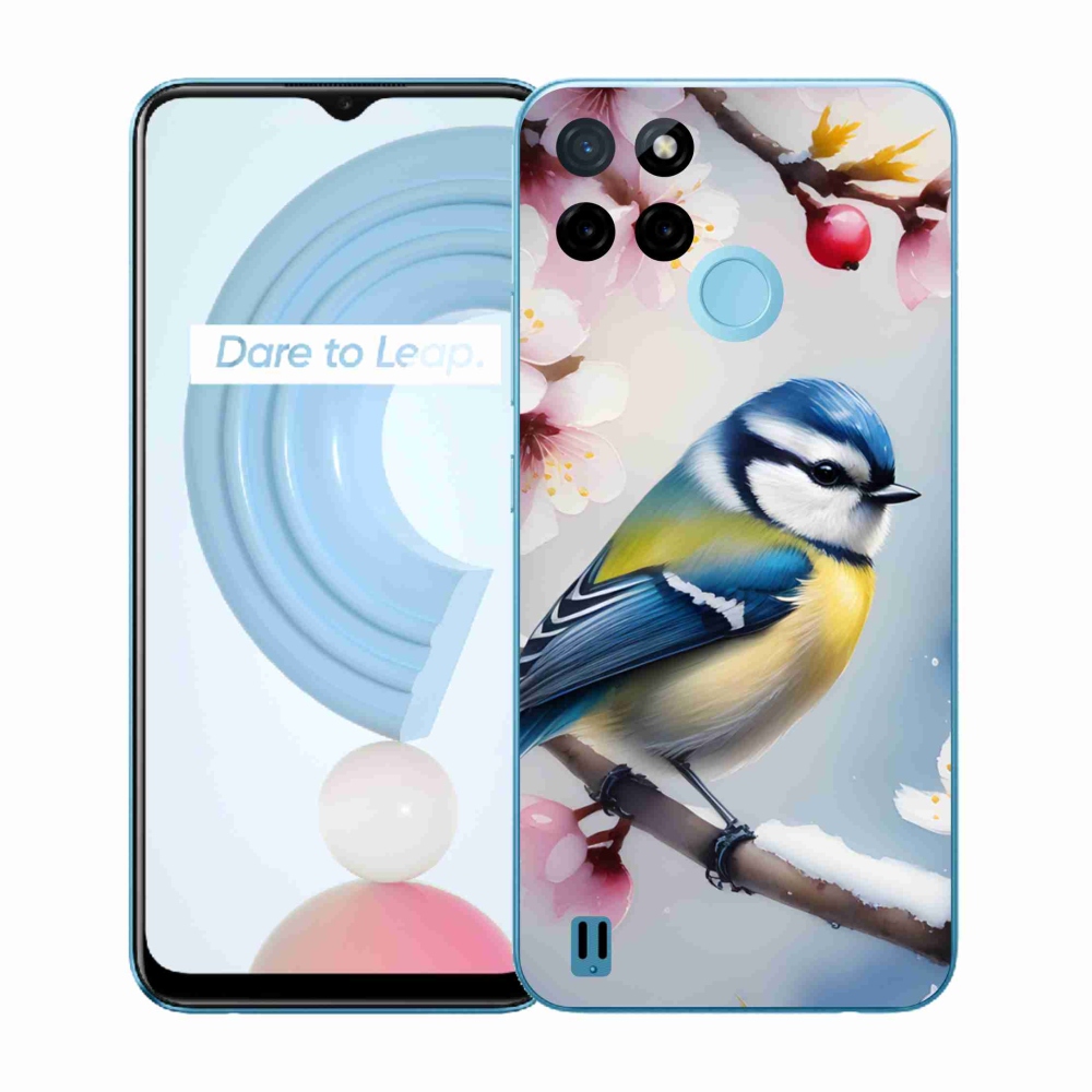 Gélový kryt mmCase na Realme C21Y/C25Y - sýkorka