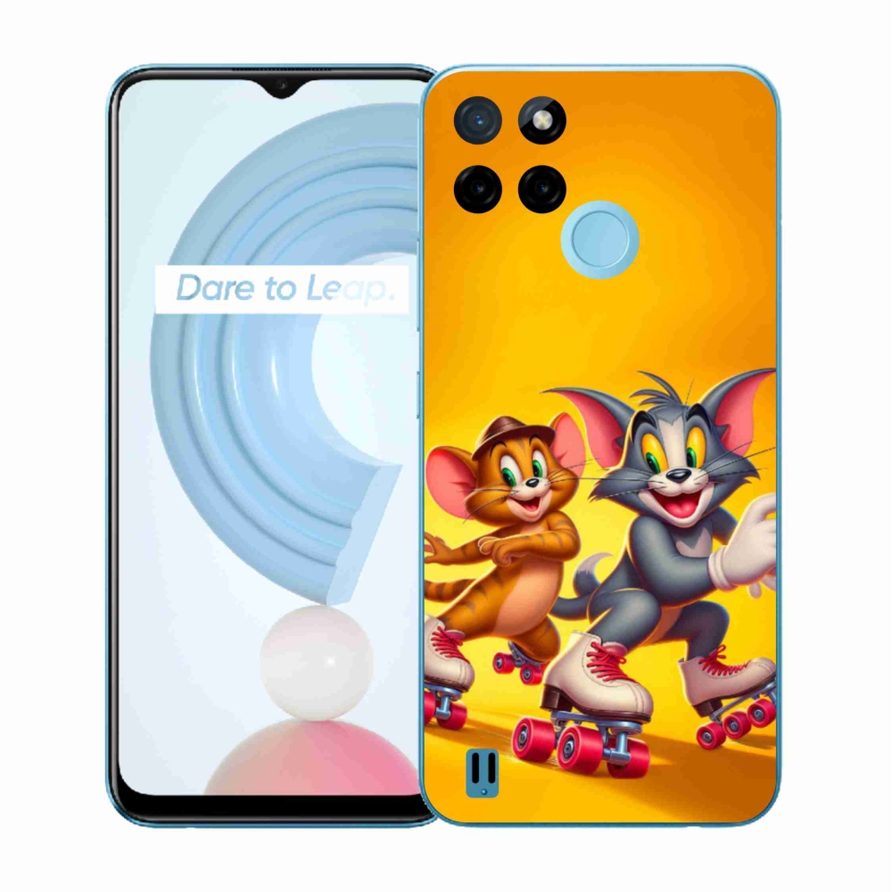 Gélový kryt mmCase na Realme C21Y/C25Y - tom a jerry