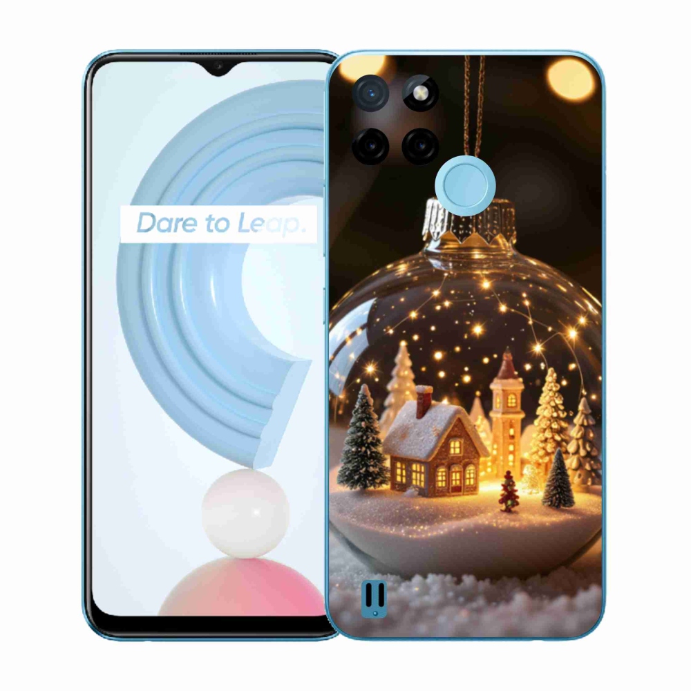 Gélový kryt mmCase na Realme C21Y/C25Y - vianočné gule 3