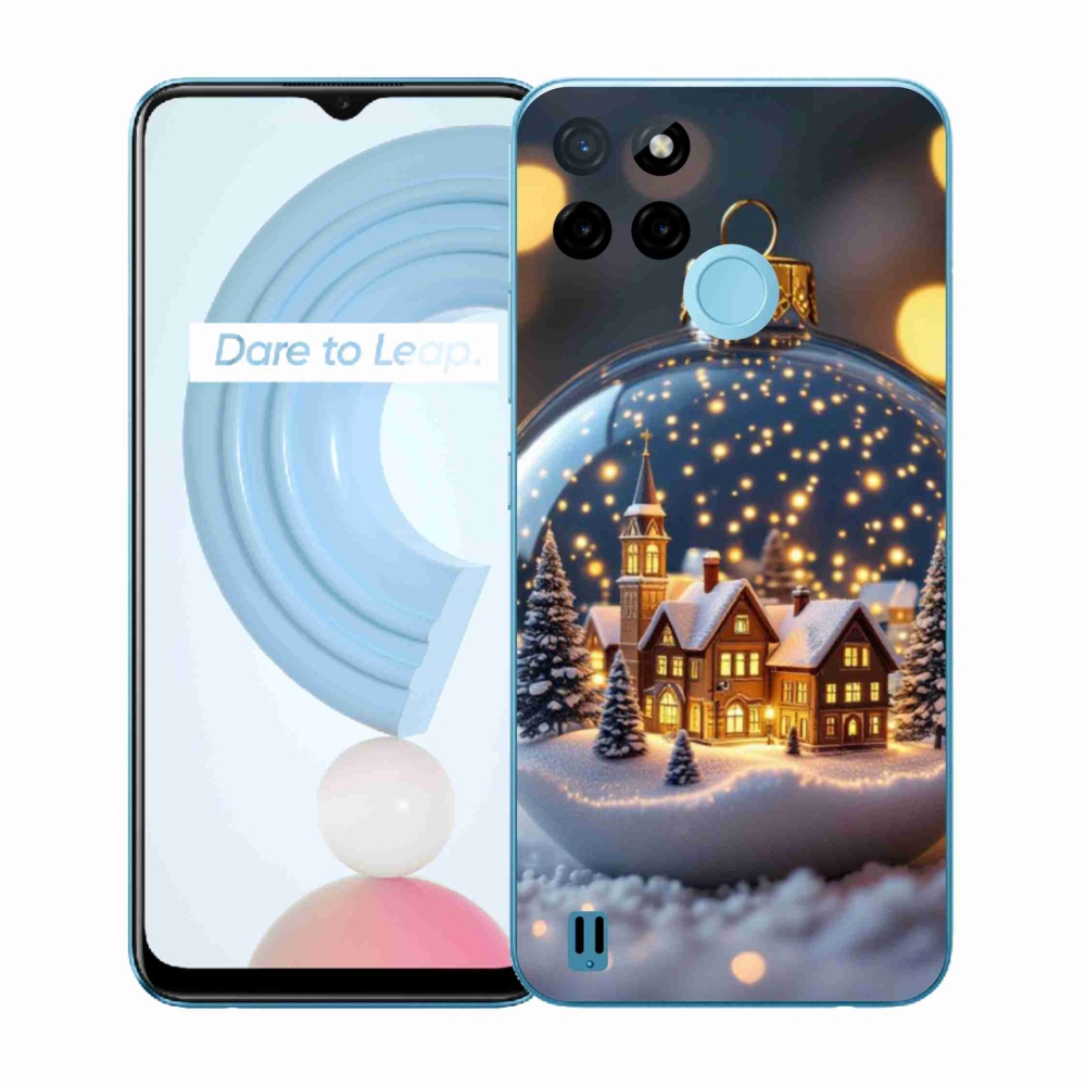 Gélový kryt mmCase na Realme C21Y/C25Y - vianočné gule 4