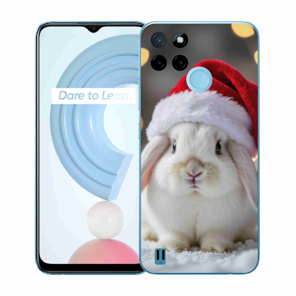 Gélový kryt mmCase na Realme C21Y/C25Y - vianočný králik
