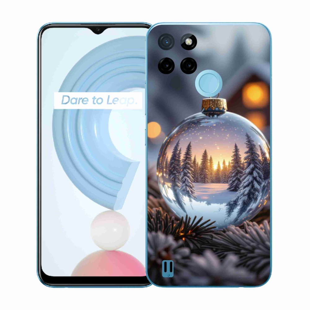 Gélový kryt mmCase na Realme C21Y/C25Y - vianočná ozdoba