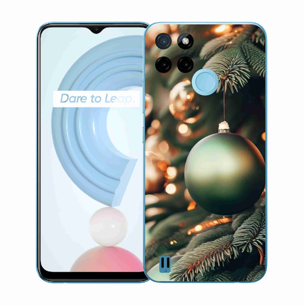 Gélový kryt mmCase na Realme C21Y/C25Y - vianočné ozdoby 1