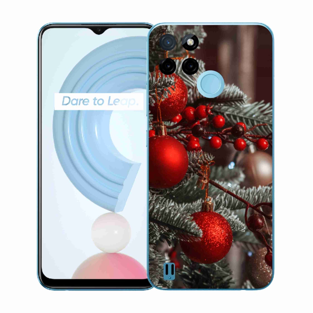 Gélový kryt mmCase na Realme C21Y/C25Y - vianočné ozdoby 2