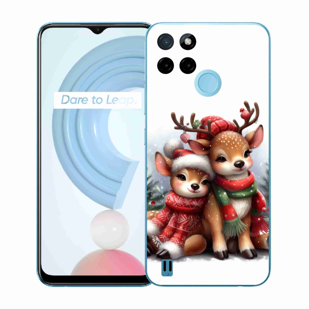 Gélový kryt mmCase na Realme C21Y/C25Y - vianočné soby