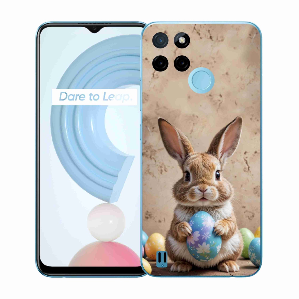 Gélový kryt mmCase na Realme C21Y/C25Y - veľkonočný zajačik