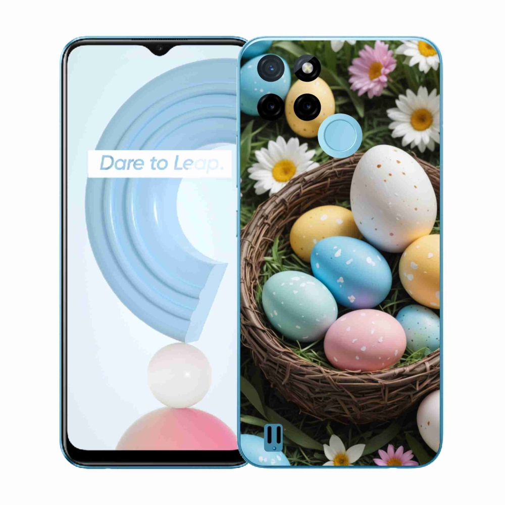 Gélový kryt mmCase na Realme C21Y/C25Y - veľkonočné vajíčka 2