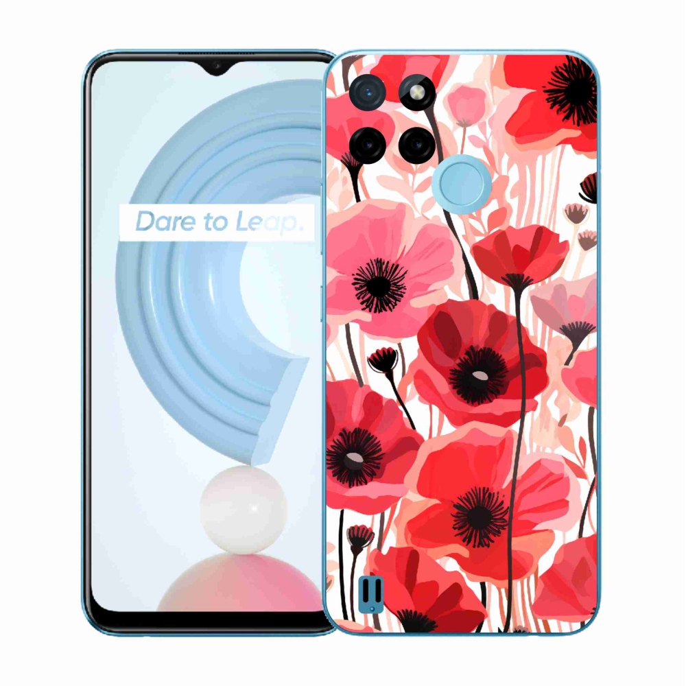 Gélový kryt mmCase na Realme C21Y/C25Y - vlčí mak 1