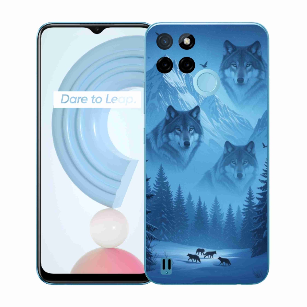 Gélový kryt mmCase na Realme C21Y/C25Y - vlčia svorka