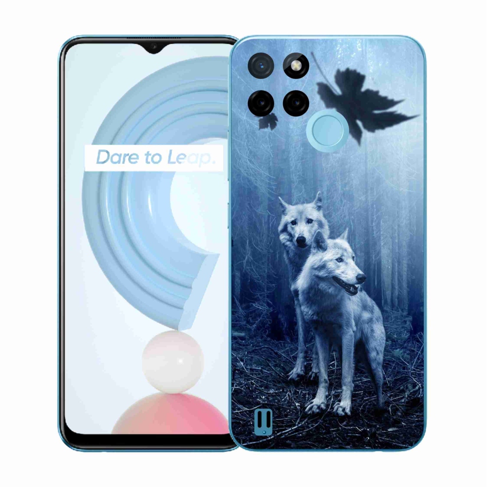 Gélový kryt mmCase na Realme C21Y/C25Y - vlci v lese