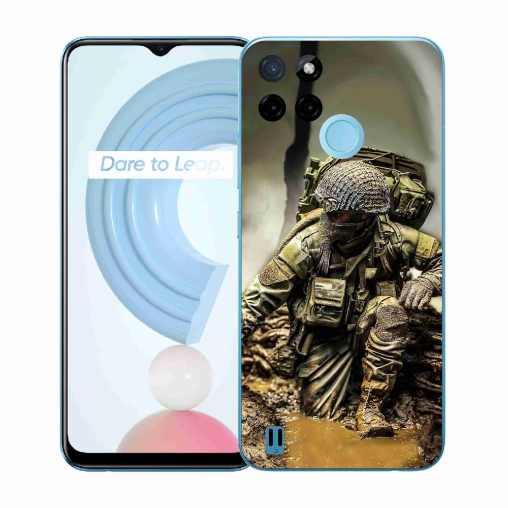 Gélový kryt mmCase na Realme C21Y/C25Y - vojak