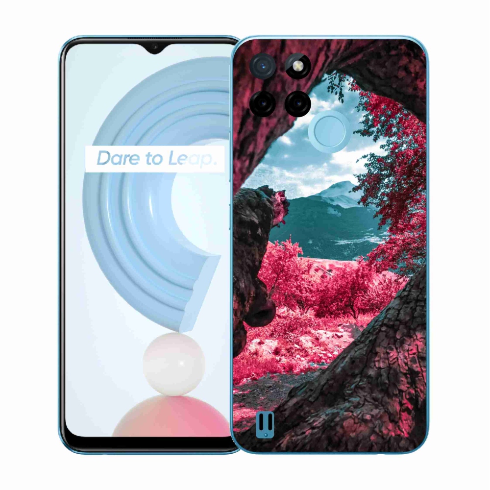 Gélový kryt mmCase na Realme C21Y/C25Y - výhľad na hory