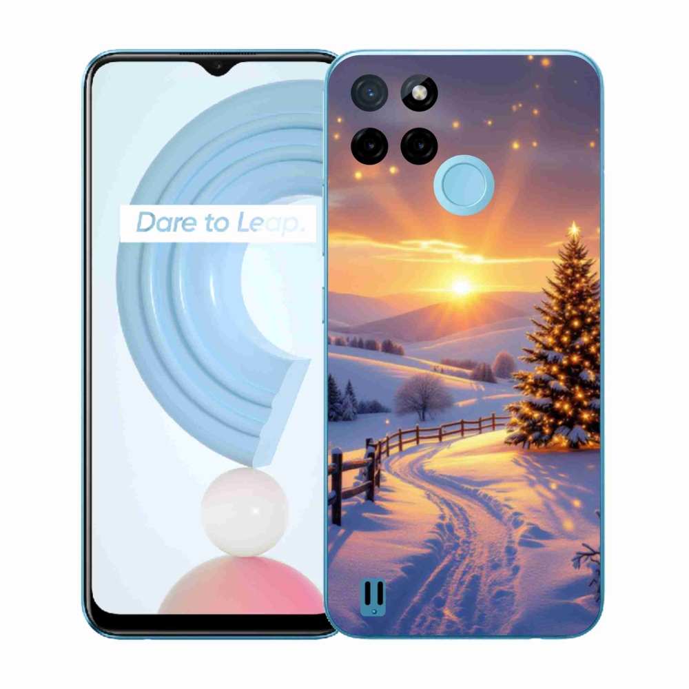 Gélový kryt mmCase na Realme C21Y/C25Y - zimná krajina