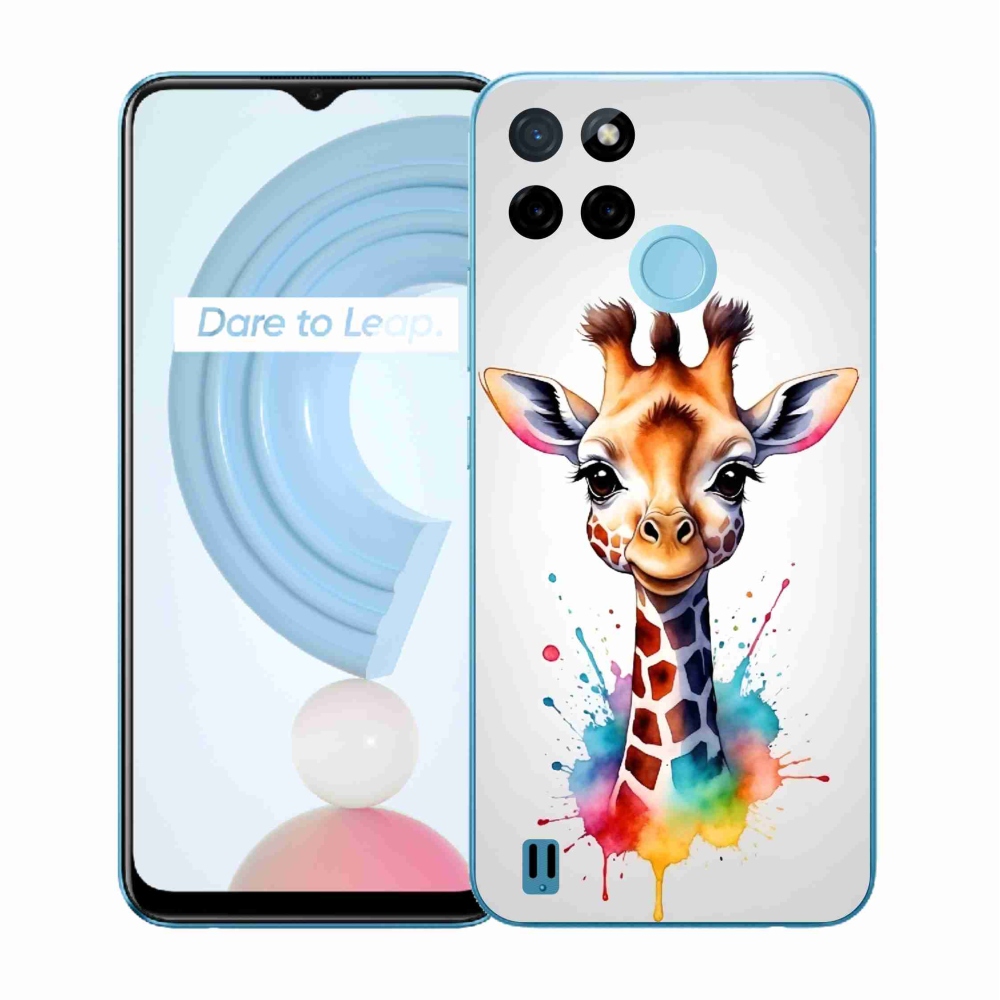 Gélový kryt mmCase na Realme C21Y/C25Y - žirafa 1