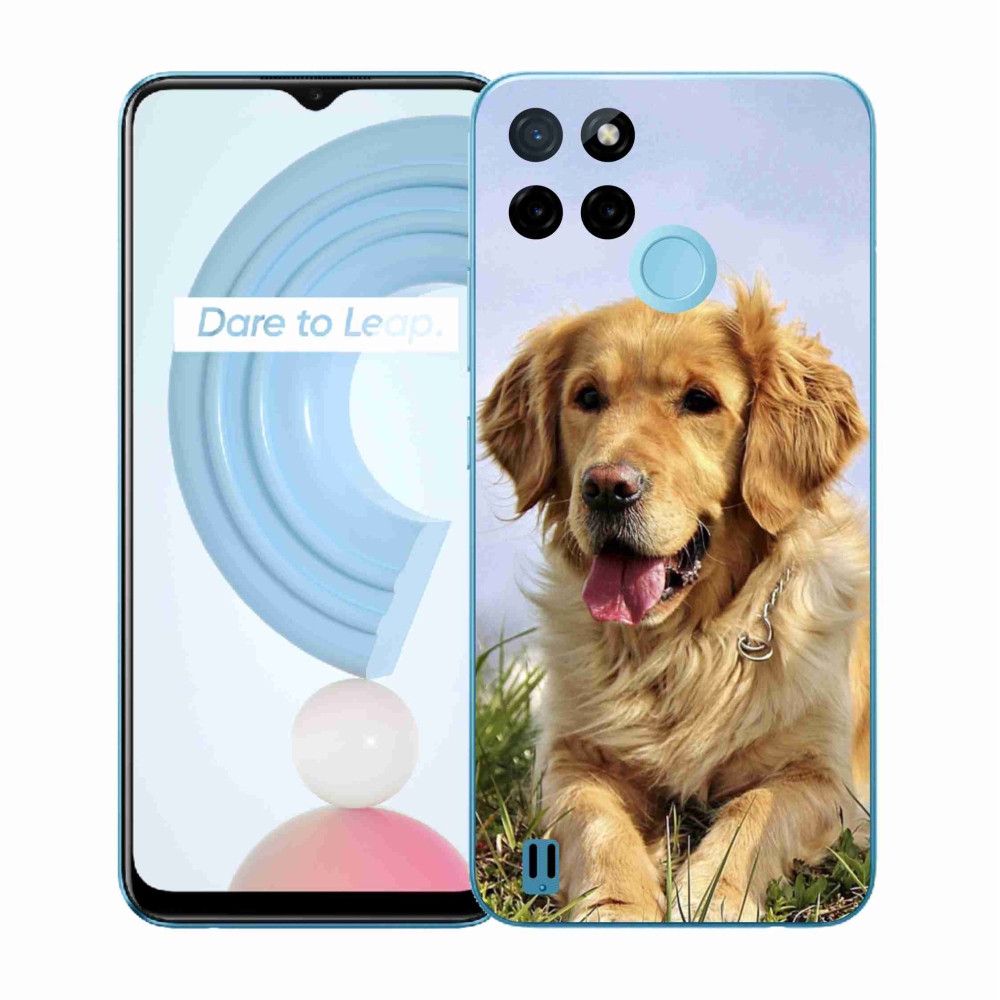 Gélový kryt mmCase na Realme C21Y/C25Y - zlatý retriever