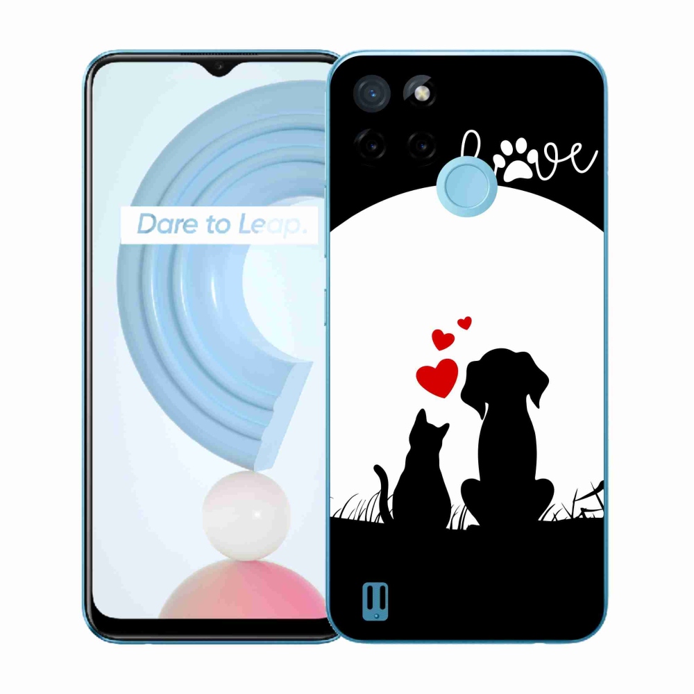 Gélový kryt mmCase na Realme C21Y/C25Y - zvieracia láska