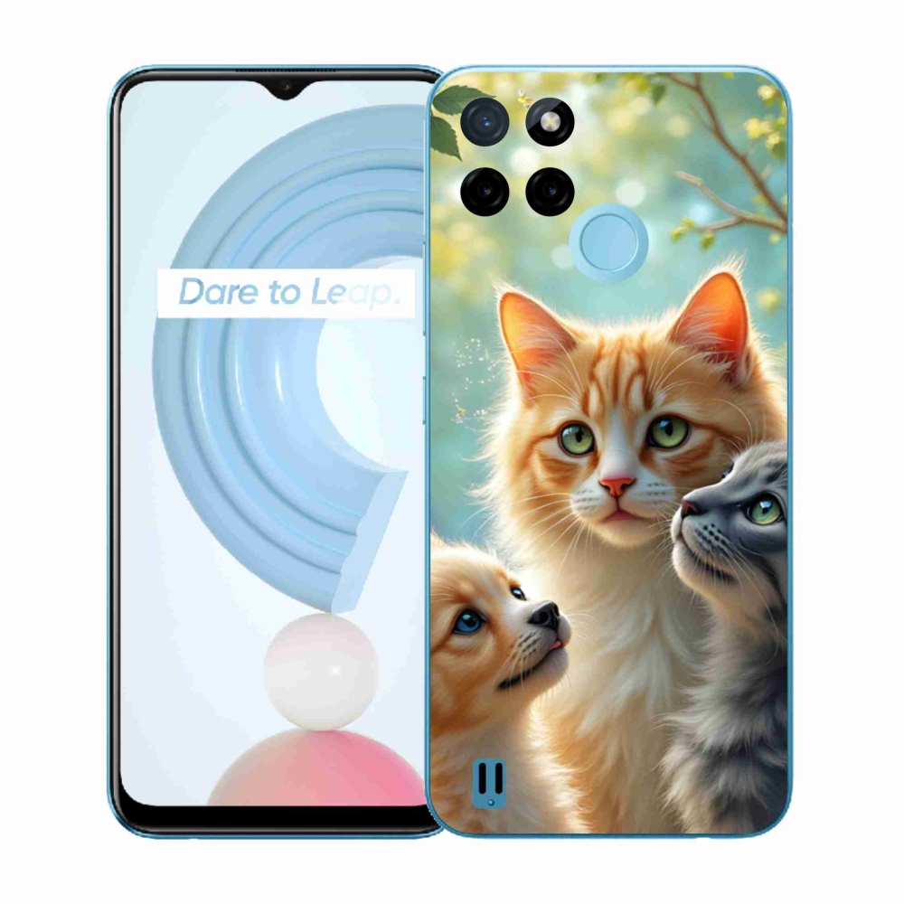 Gélový kryt mmCase na Realme C21Y/C25Y - zvieracie priateľstvo 2