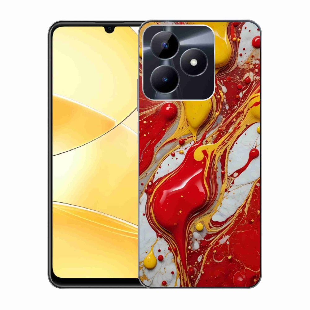 Gélový kryt mmCase na Realme C51/C53 - abstraktný motív 42