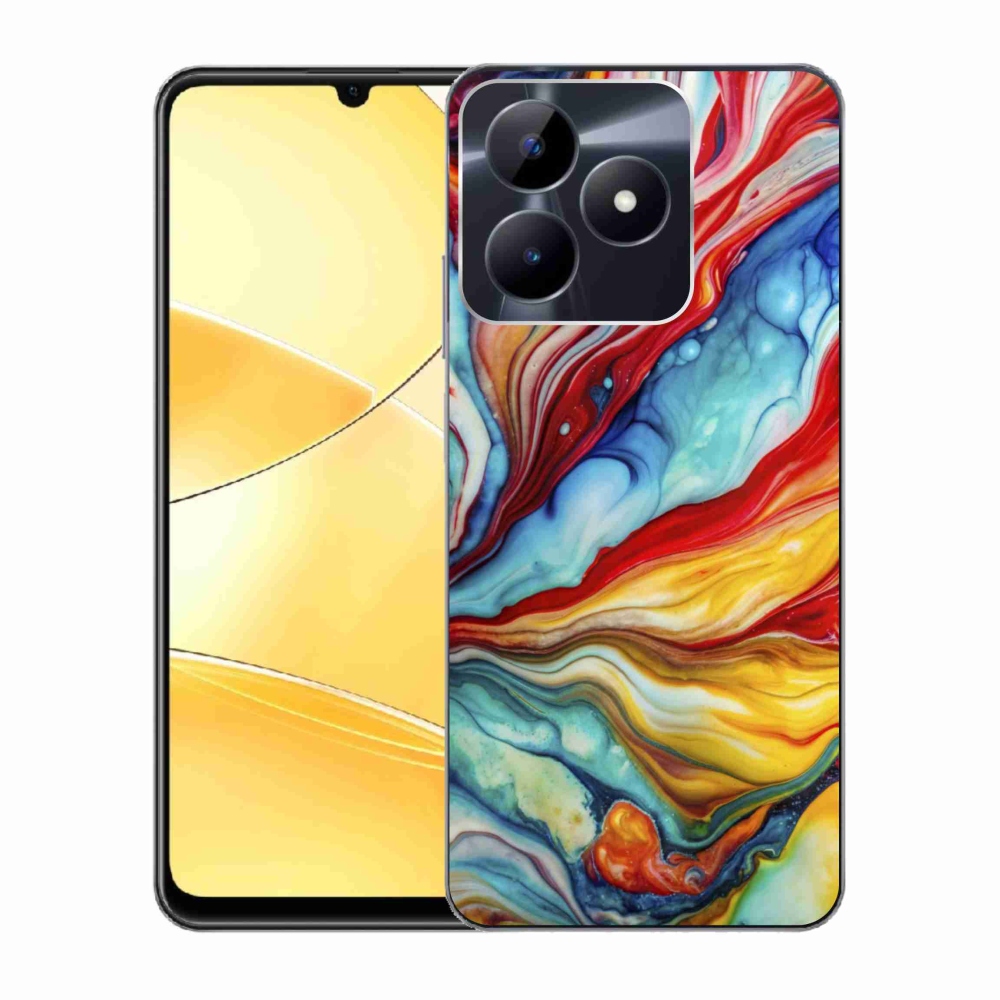 Gélový kryt mmCase na Realme C51/C53 - abstraktný motív 58