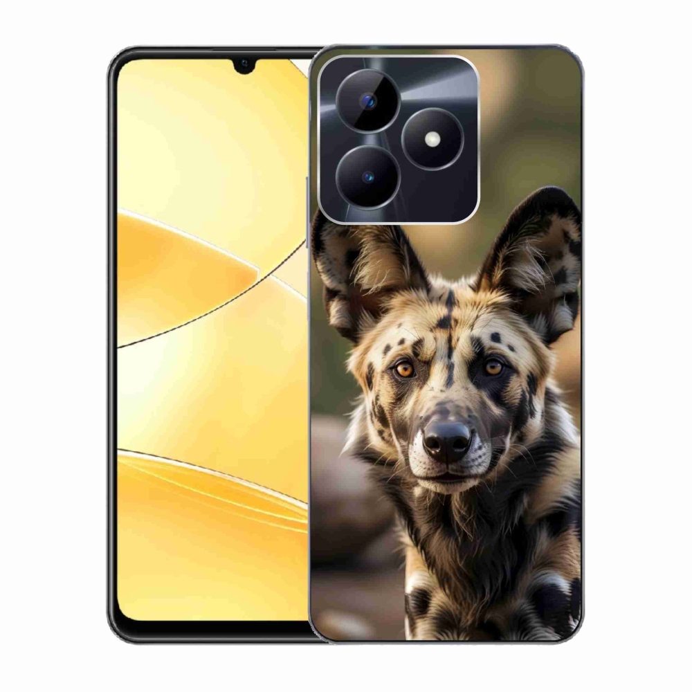 Gélový kryt mmCase na Realme C51/C53 - africký divoký pes