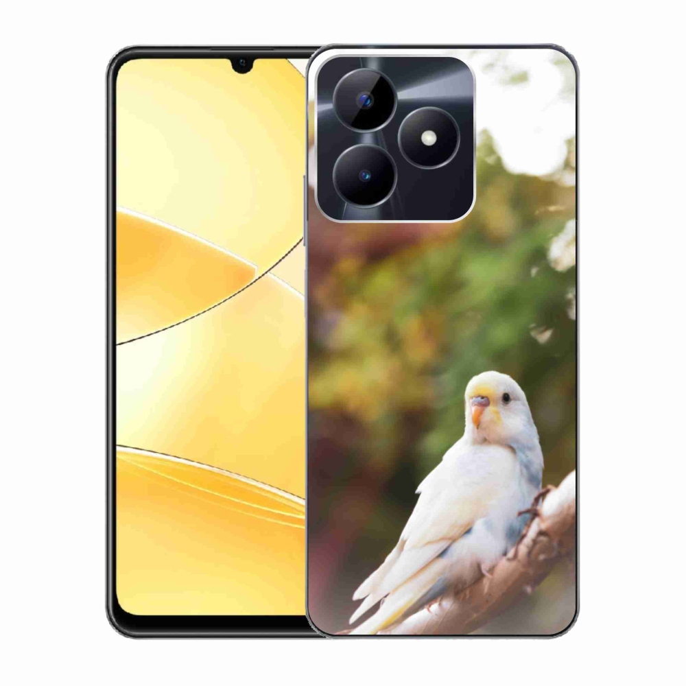 Gélový kryt mmCase na Realme C51/C53 - andulka biela