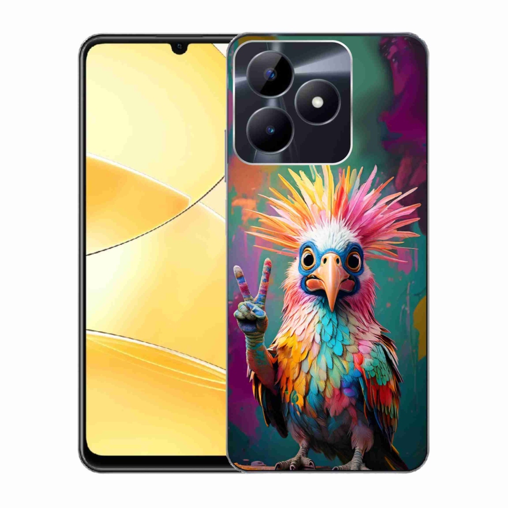 Gélový kryt mmCase na Realme C51/C53 - farebný rebel
