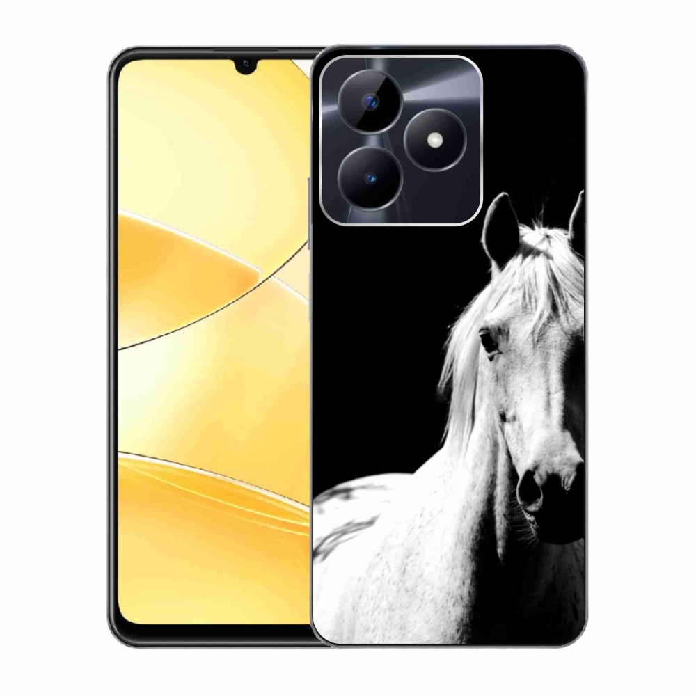 Gélový kryt mmCase na Realme C51/C53 - biely kôň 5