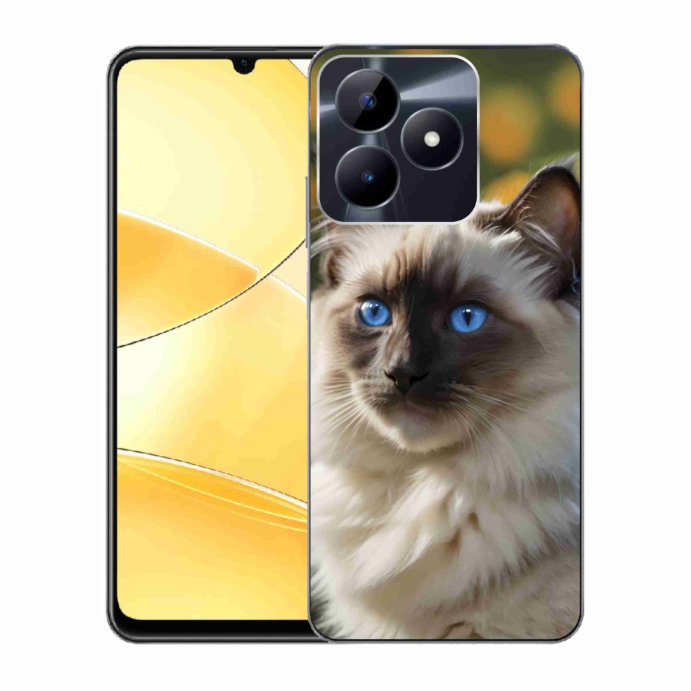 Gélový kryt mmCase na Realme C51/C53 - biely ragdoll
