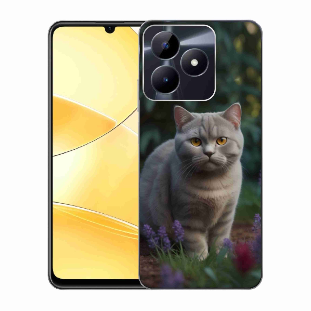 Gélový kryt mmCase na Realme C51/C53 - britská mačka