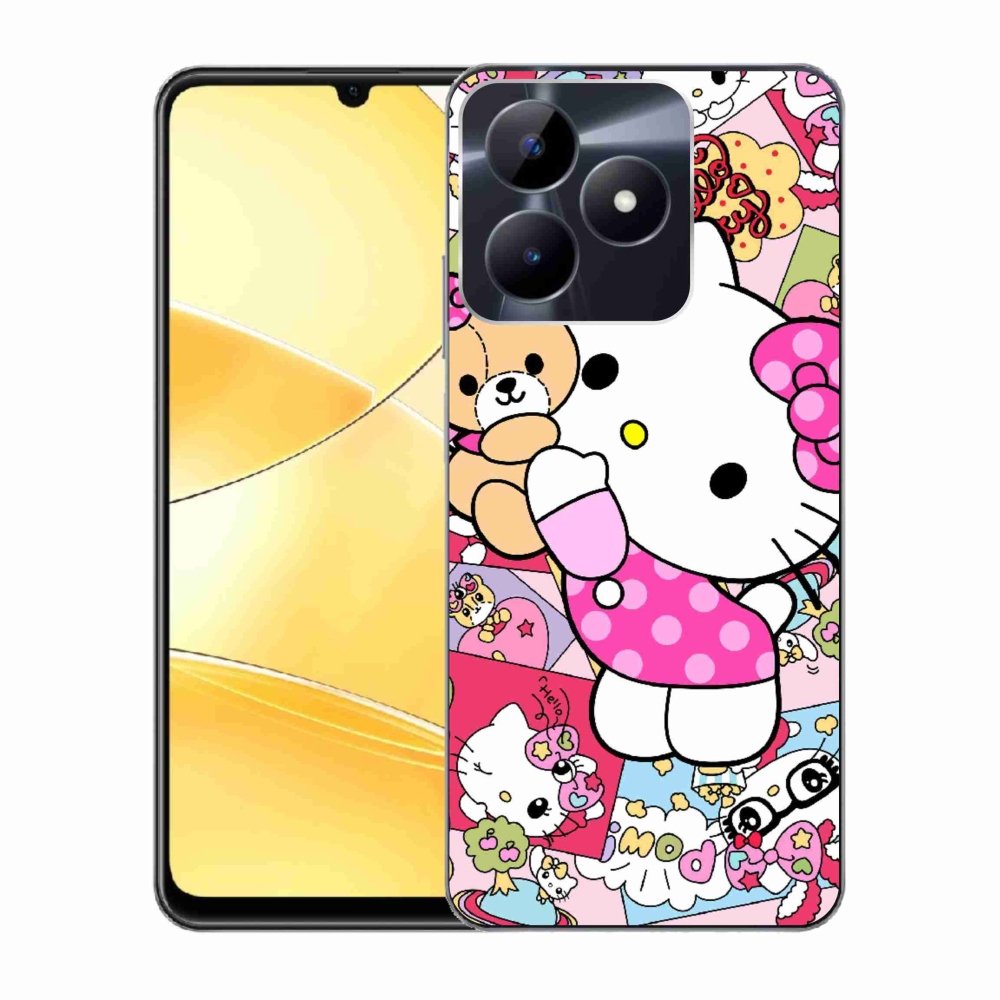 Gélový kryt mmCase na Realme C51/C53 - cute kitty