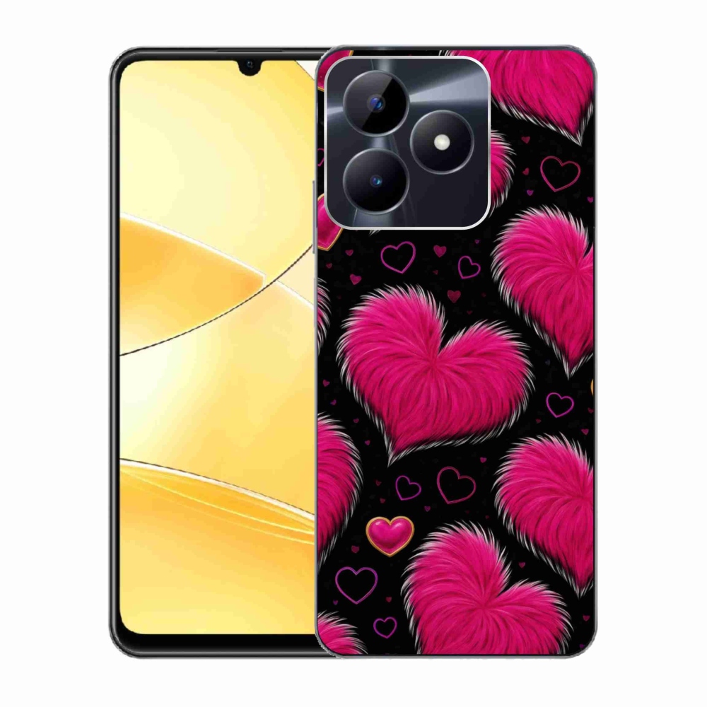Gélový kryt mmCase na Realme C51/C53 - hebké srdce