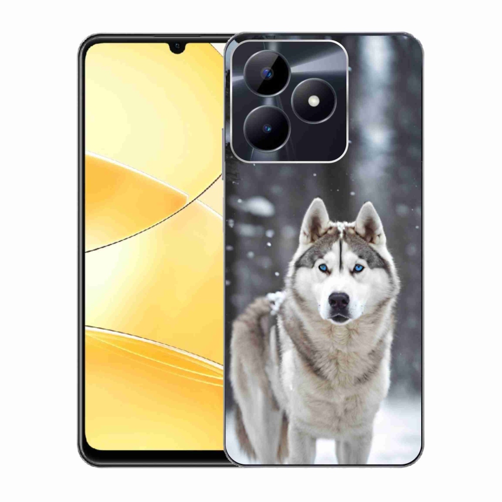 Gélový kryt mmCase na Realme C51/C53 - husky 2